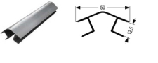 Roh 135st k soklu 120mm Flexi  broušený nerez